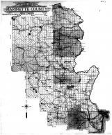 Marinette County Outline Map, Marinette County 1912